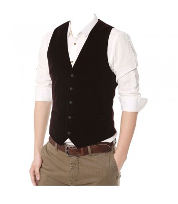 Raymond Dark Maroon Vest Contemporary Fit Rayon Blend Waistcoat